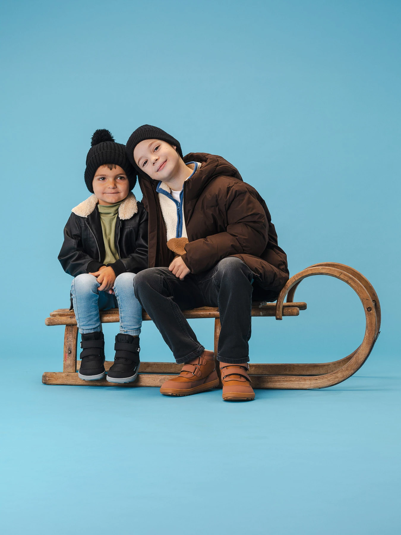 Детские босоногие ботинки Be Lenka Zippu Preschool - чёрный и серый, фото 6