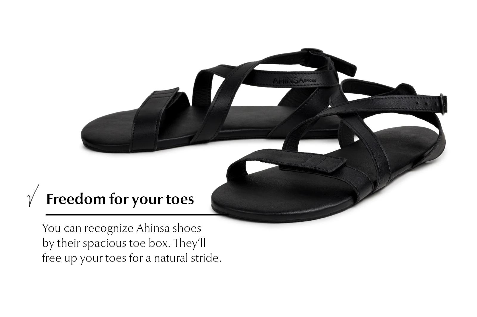 Сандалии Ahinsa Hava Barefoot — чёрный, фото 3