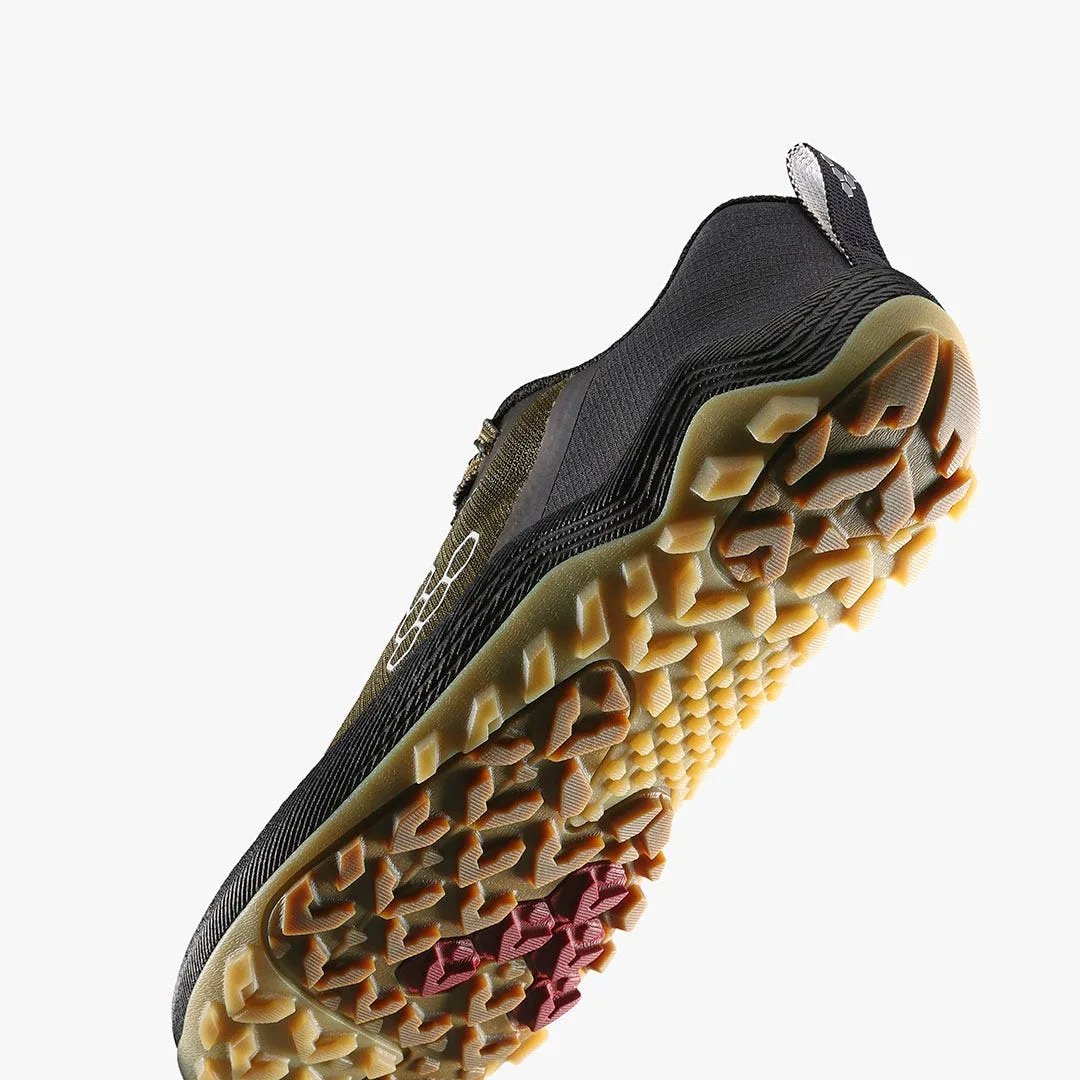 Кроссовки Vivobarefoot Primus Trail Flow — женская модель, тёмно-оливковый, фото 7
