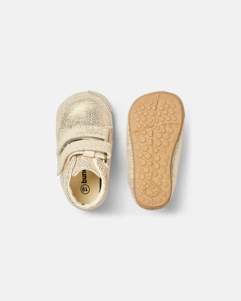 Детская босоногая повседневная обувь Bundgaard Prewalker Ivory Gold, фото 2