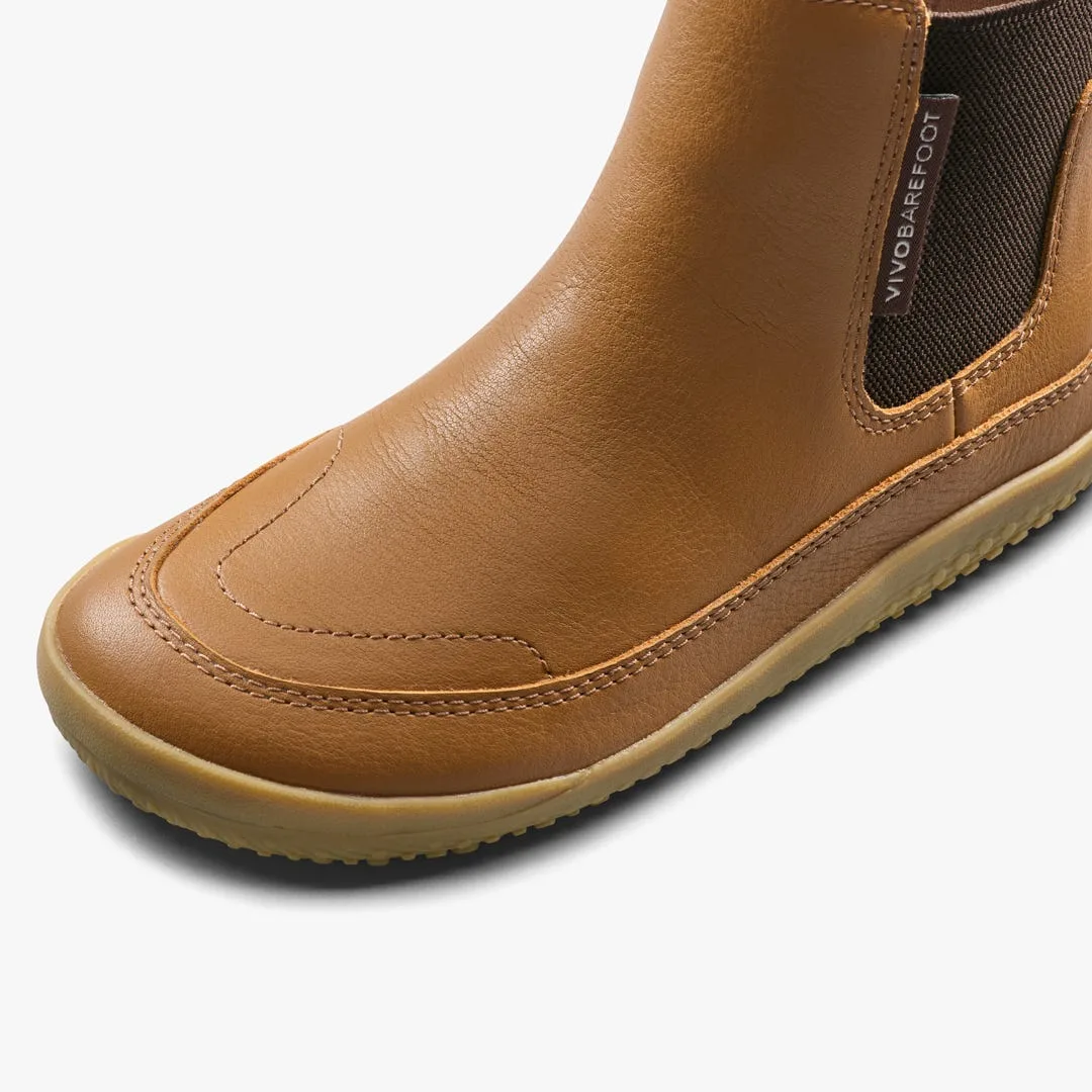 Ботинки Vivobarefoot Gobi Chelsea — детская модель, коричневый, фото 6