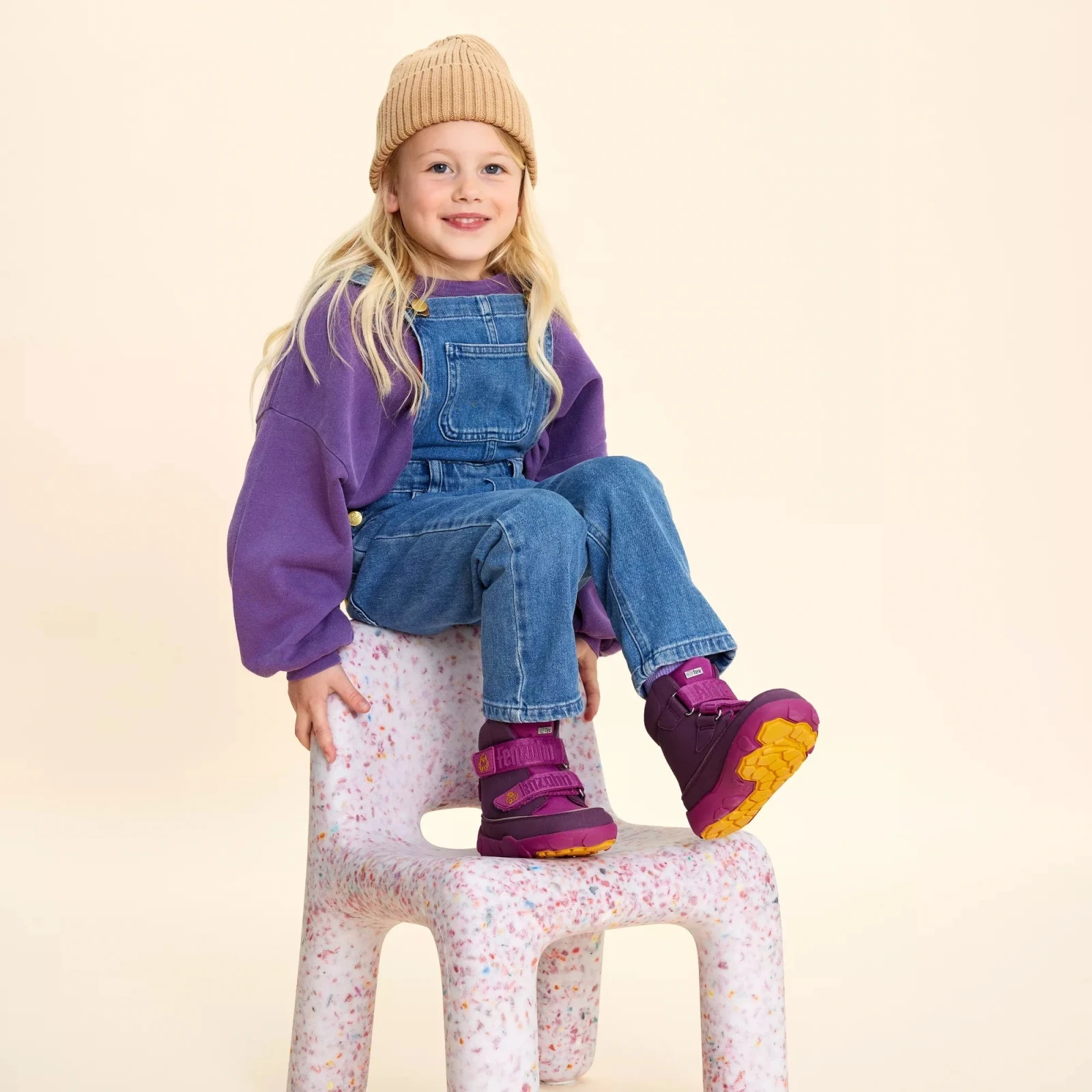 Зимние ботинки Affenzahn Comfy Птица — фиолетовый, фото 2