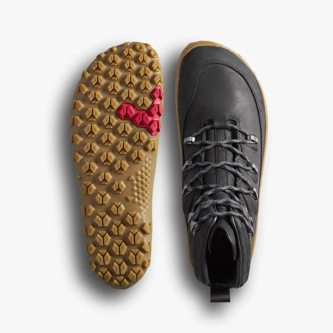 Ботинки Vivobarefoot Tracker Leather AT II — женская модель, чёрный, фото 2