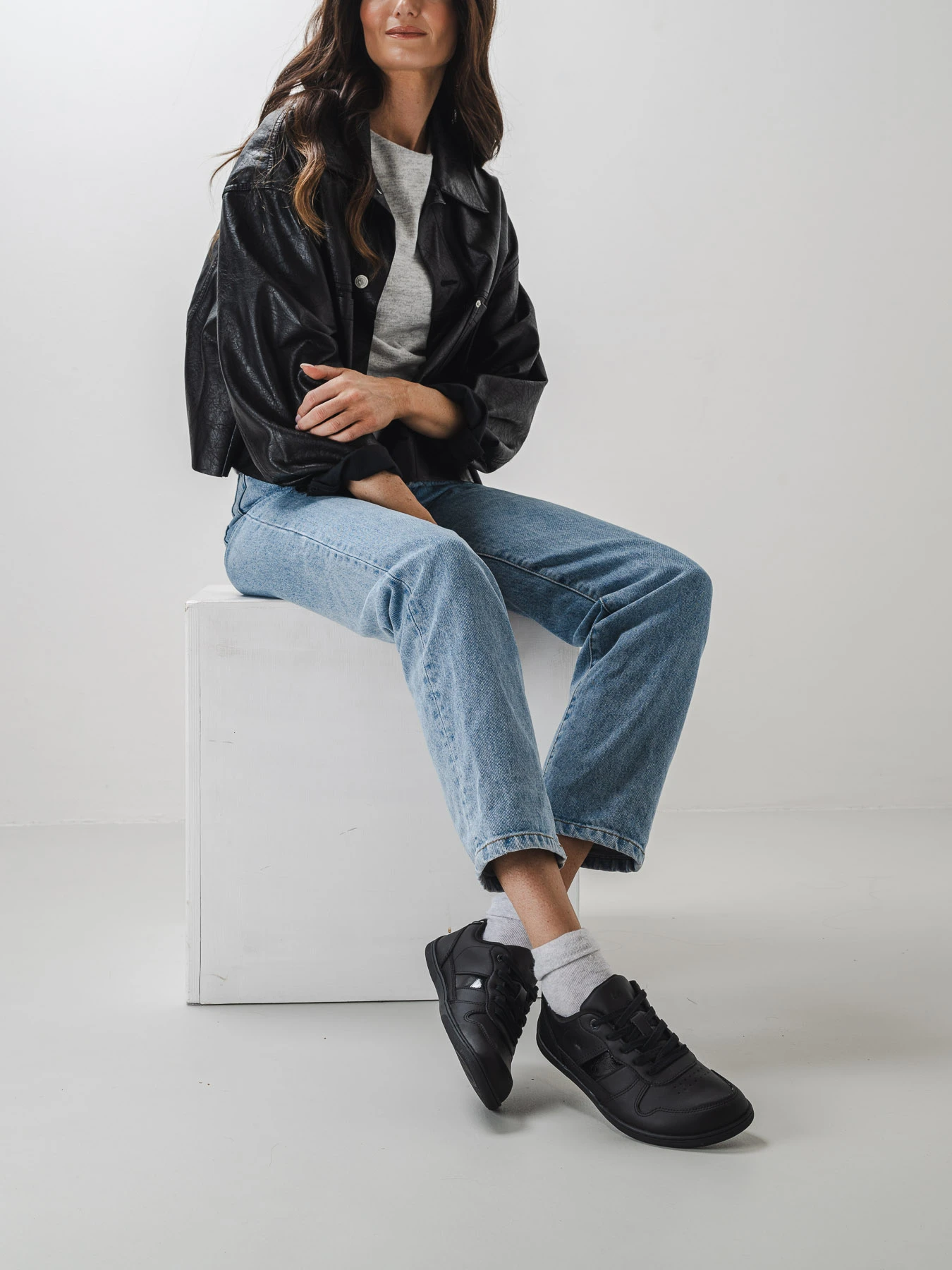 Босоногие кроссовки Be Lenka Cellestia - чёрный и глянцевый чёрный, фото 4