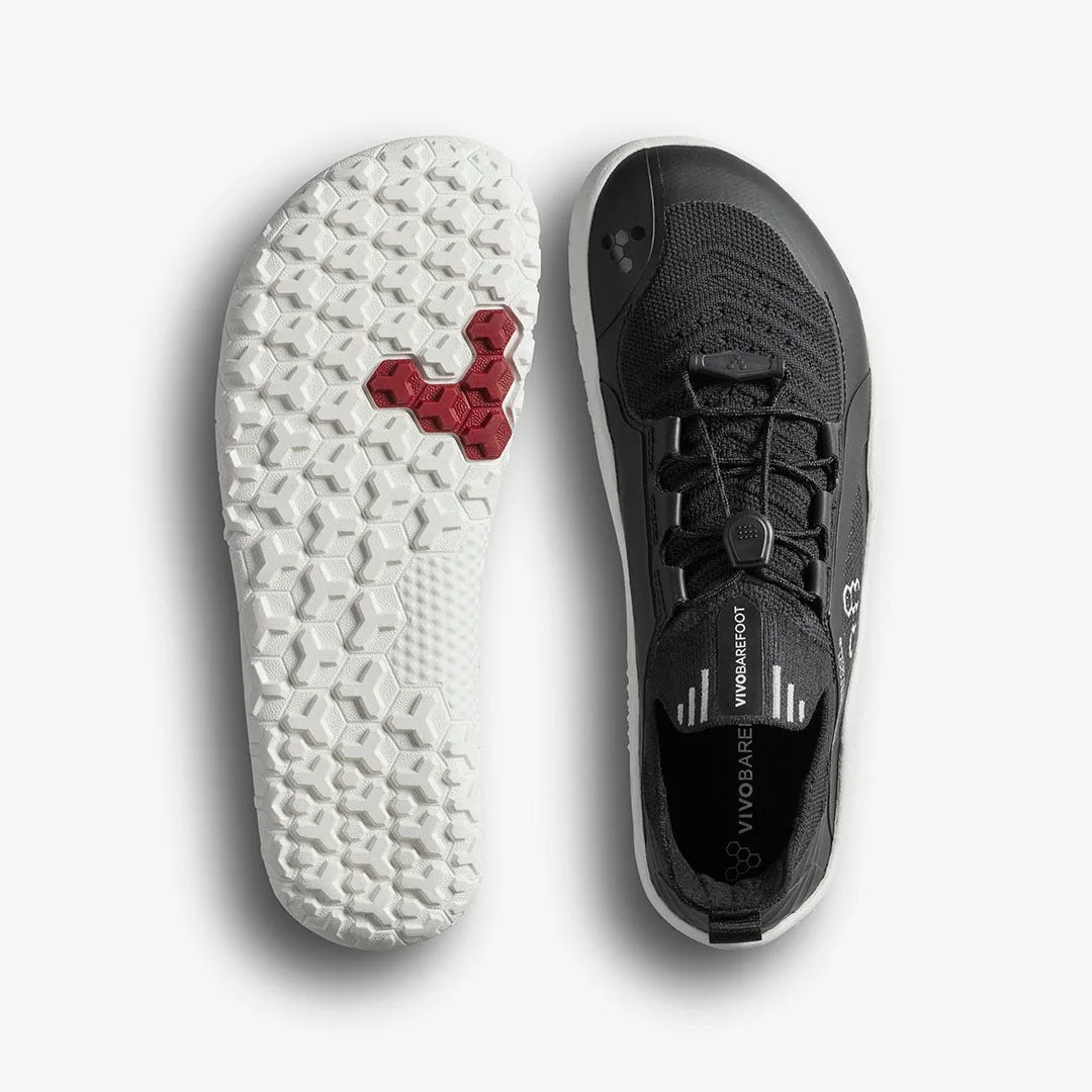 Кроссовки Vivobarefoot Primus Trail Knit FG — детская модель, чёрный, фото 2