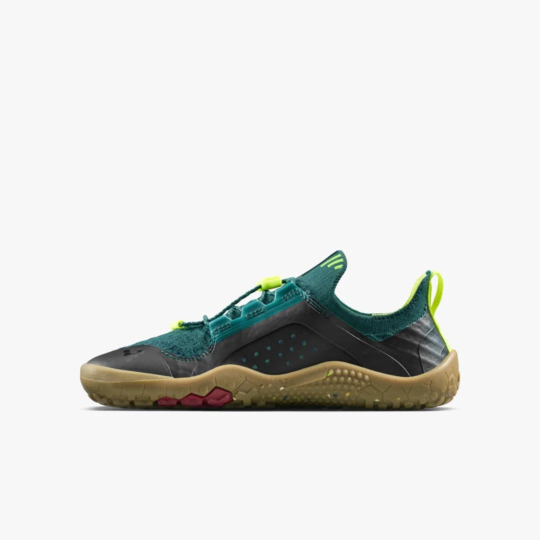 Кроссовки Vivobarefoot Primus Trail Knit FG — для подростков, зелёный с лимонным, фото 3