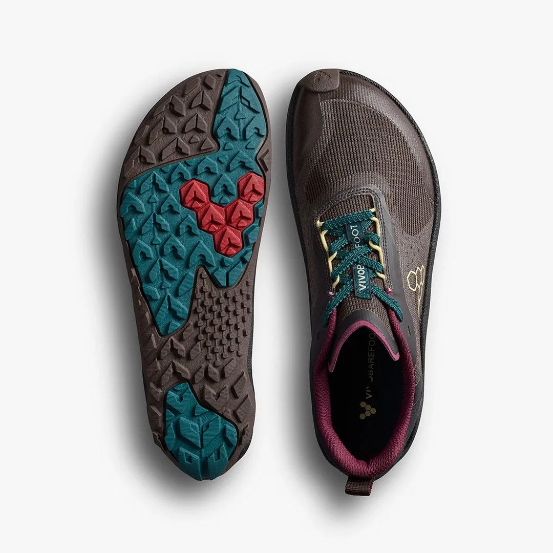 Кроссовки Vivobarefoot Primus Trail Flow — женская модель, шоколадный, фото 2