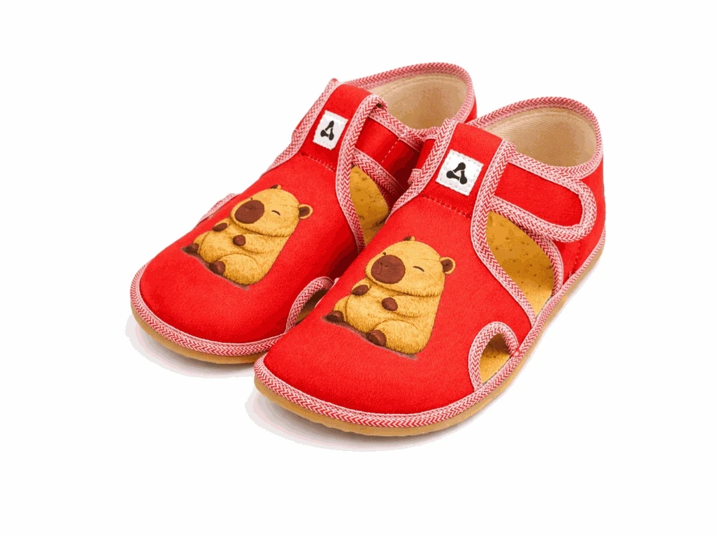 Тапочки Antal Rascal с поддержкой свода — красный (детские)