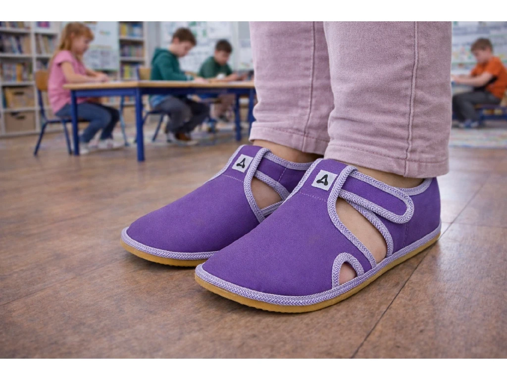 Тапочки Antal Rascal с поддержкой свода — фиолетовый (детские), фото 6