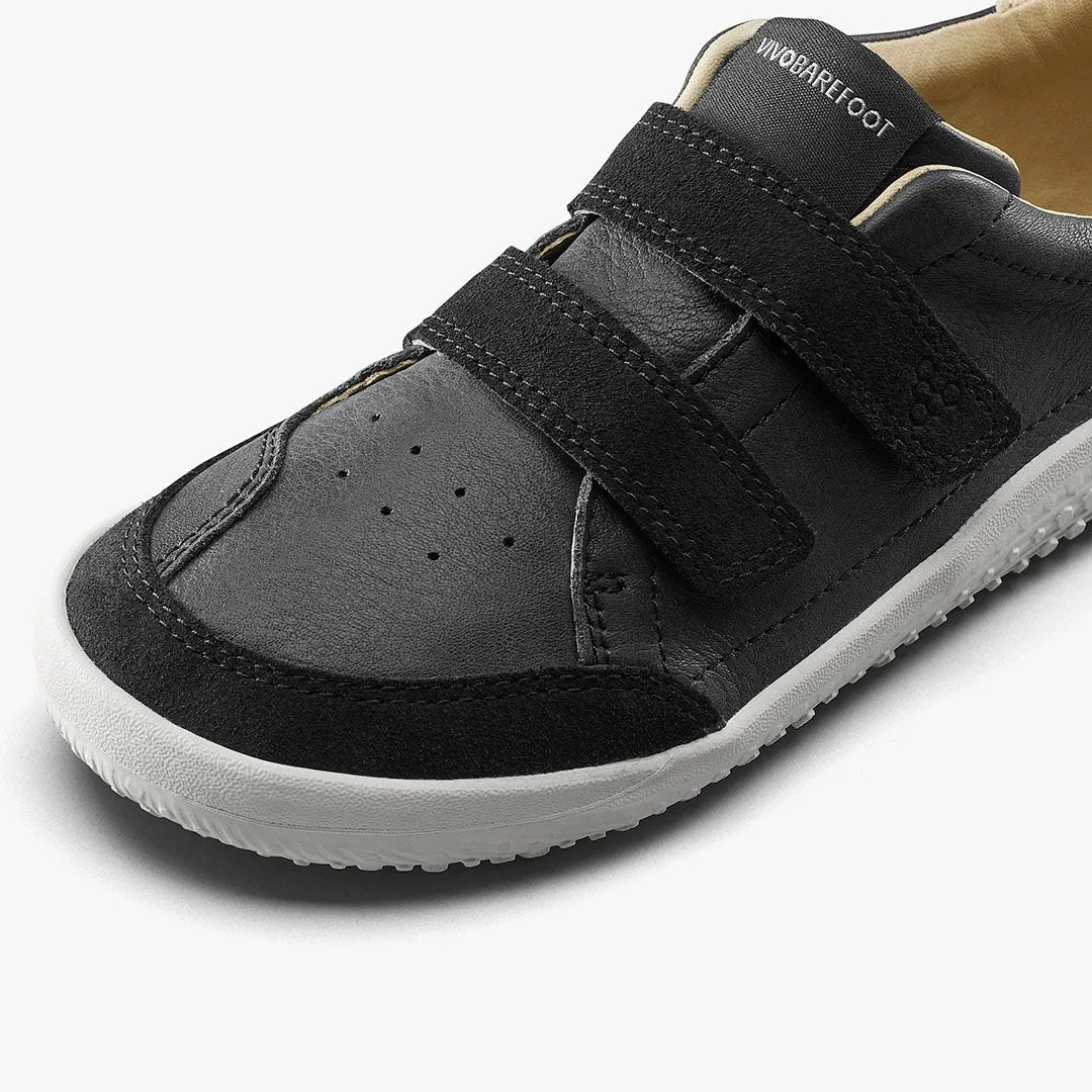 Кроссовки Vivobarefoot Gobi Sneaker — детская модель, чёрный, фото 6
