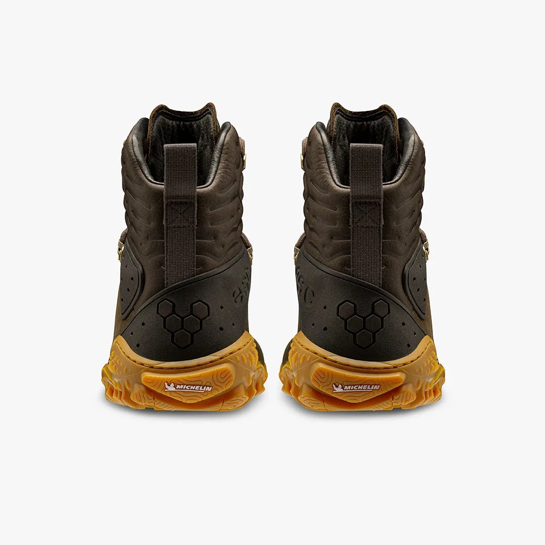 Ботинки Vivobarefoot Tracker Forest Esc — женская модель, лесной зелёный с коричневым, фото 4